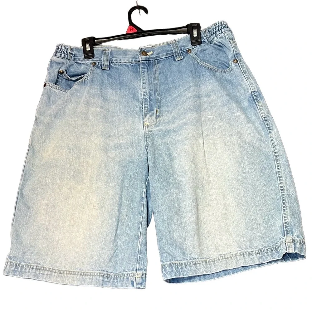 Vintage Liberty Blues Mens Size 38 Tall Denim Shorts Casual Rugged Jorts Retro
